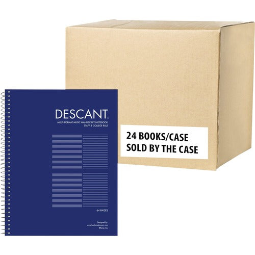 Roaring Spring Paper Products  Music Notebook,Staff/College-Rld,32Sht,8-1/2"x11",24/CT,BE