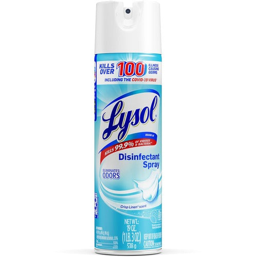 Reckitt Benckiser  Disinfectant Spray, Crisp Linen, 19 oz, Clear