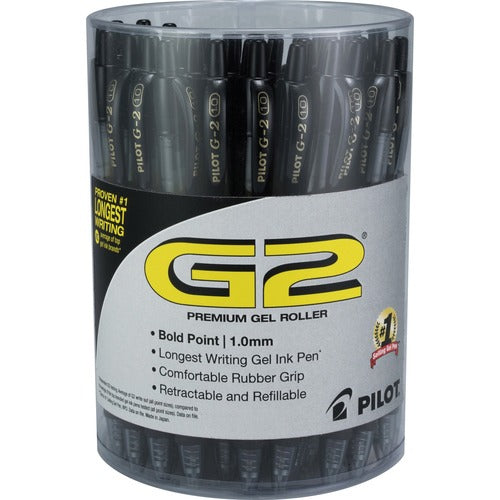 Pilot  Pens, Gel, 1.0mm, 3/5"Wx3/5"Lx5-3/4"H, 36/PK, Black