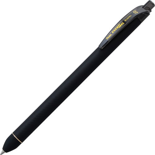 Pentel  Pen, Gel, 0.7mm, 3/5"Wx2/5"Lx5-4/5"H, 1 DZ, Black