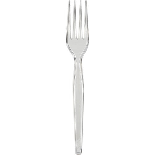 Dixie Foods  Cutlery, Fork, Heavyweight, 1"Wx7-1/10"Lx1/4"H, 1000/CT, CL-DXEFH017