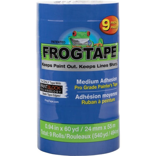 Duck Brand  Painters Tape, 47/50"Wx60'L, 9RL/PK, Blue-DUC242751