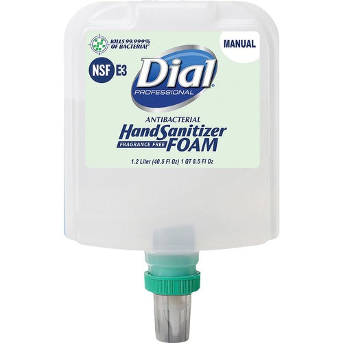 Dial Corporation  Hand Sanitizer Refill,Foam,f/1700 Manual Dispenser,1.2 L,CL