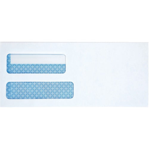 Business Source  Envelopes, Security, 24 lb.,2 Window, No. 10, 500/BX, WE