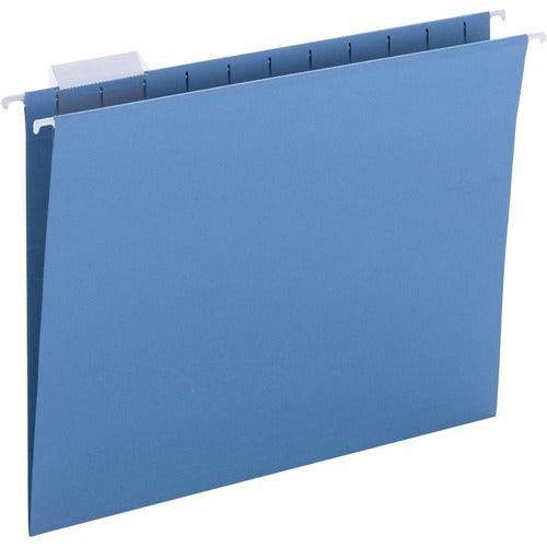 Business Source  File Folder, Hanging, 10-1/5"x13-3/10"x2-3/10", 25/BX, Blue