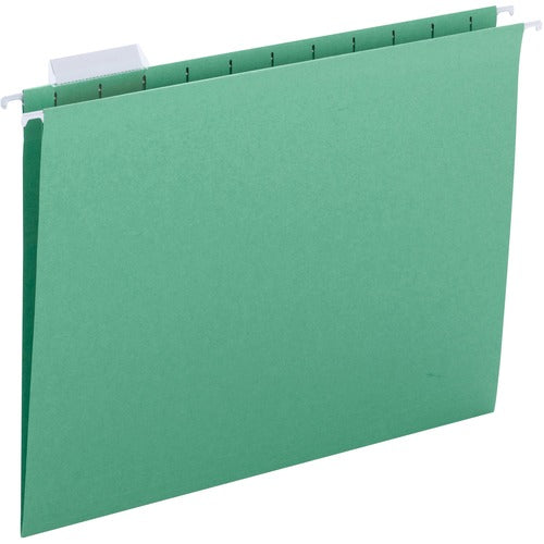 Business Source  File Folder, Hanging, 10-1/5"x13-3/10"x2-3/10", 25/BX, Green