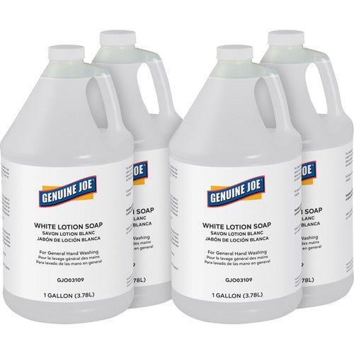 Genuine Joe  Soap, Lotion, 1 Gallon, 4/CT, White-GJO03109CT