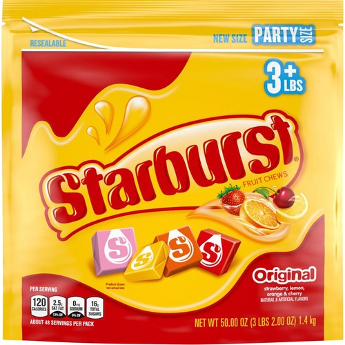 Mars, Inc  Chewy Candies, Starburst, 4 Flavors, Party Size, 50 oz, AST