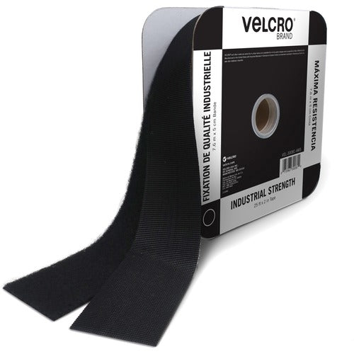 Velcro Industries  Fastener, Tape, Industrial Strength, 2"Wx25'Lx1/4"H, Black