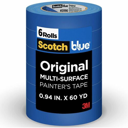 3M  Painter's Tape, Multi Surface, 0.94"x60 Yds, 6/PK, Blue