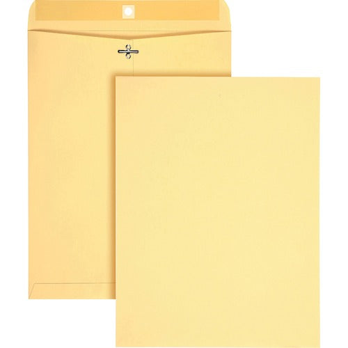 Quality Park  Envelope, Clasp/Gummed, 10"Wx13"Lx1/10"H, 100/BX, Manilla