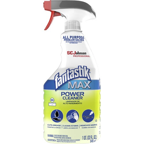 S.C. JOHNSON & SON, INC  Degreaser/Cleaner Spray,fantastik Max Power,w/Trigger,32oz,Clear