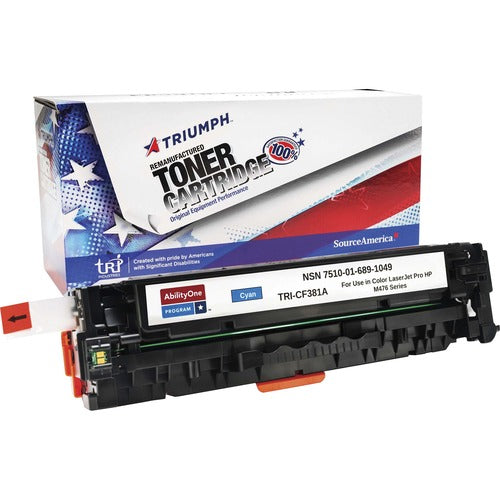 SKILCRAFT  Toner Cartridge, Remanuf HP 312A, 2700 Yield, Cyan