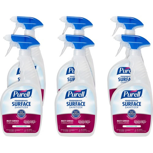 Gojo  Foodservice Sanitizer, Trigger Spray/Capped, 32oz, 6/CT, CL-GOJ334106