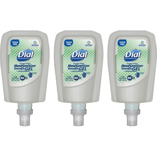 Dial Corporation  Hand Sanitizer Refill, Gel, f/Touch-free FIT, 1 L, 3/CT, CL