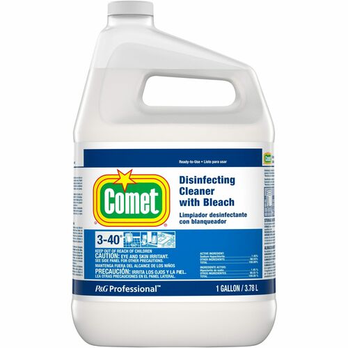 Procter & Gamble Commercial  Disinfectant, w/Bleach, Comet, Liquid, 1 Gallon