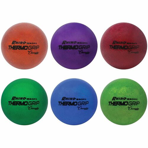 Champion Sports  Dodgeballs,Color-changing,Low-Density,Rhino Skin,6",6/ST,AST