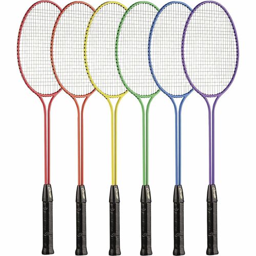 Champion Sports  Badminton Rackets, Steel Twin Shaft/Strings, 26"L, 6/ST, AST