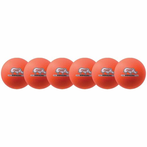 Champion Sports  Dodge Ball Set, Low-Bounce, 6", 6/Set, Orange