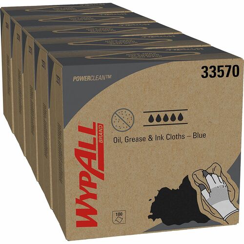 Kimberly-Clark Professional  Wipers,w/Pop-Up Box,1/4 Fold,16-4/5"x8-4/5",100/PK,5PK/CT,BE
