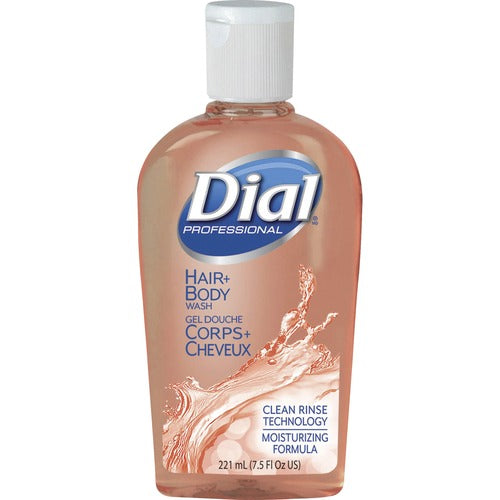 Dial Corporation  Hair/Body Wash, w/Moisturizers, Flip-top Cap, 7.5oz, OE