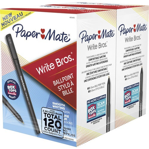 Paper Mate  Ballpoint Pen, Medium Point, 60/BX, Black