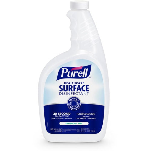 Gojo  Healthcare Surface Disinfectant, PURELL, 32oz, 6/CT, Clear-GOJ334006