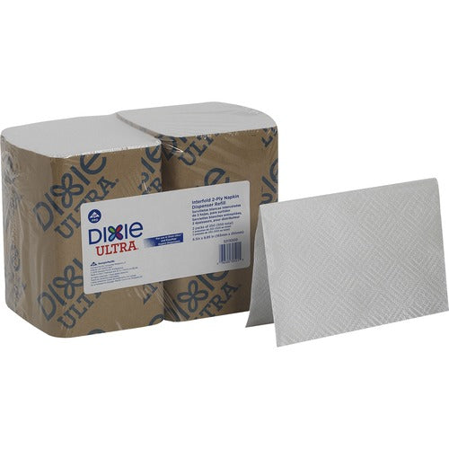 Georgia-Pacific  Napkins, 2-Ply,Interfolded,6.5"x9",250/Sleeve,2/PK,6PK/CT,WE-GPC3213000