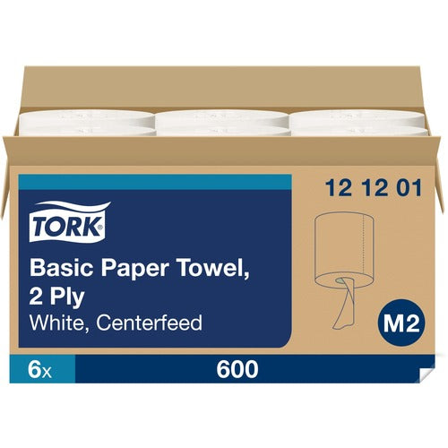 TORK  Towel Roll, 2-Ply, 7-7/8"x7-7/8"x11-4/5", 6/CT, White