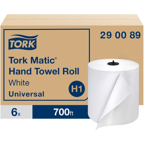 TORK  Hand Towel Roll, 7-3/4"x700", 6/CT, White