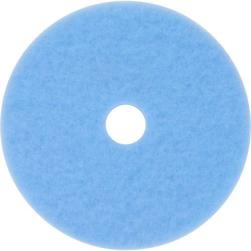 3M  Burnish Pad, f/Soft Floor Finishes, 20", 5/CT, Blue