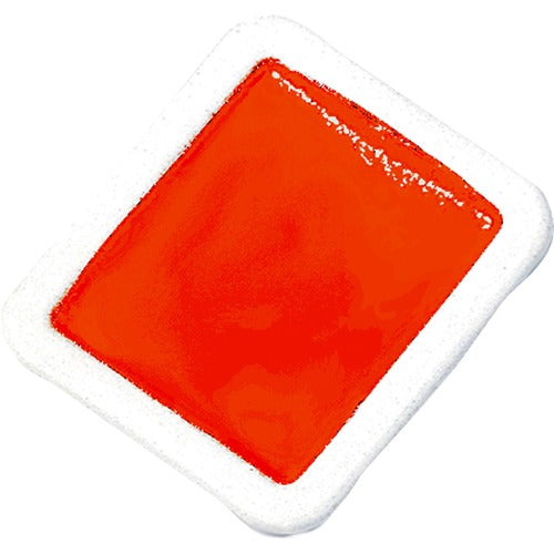 Dixon Ticonderoga Company  Watercolor Refills,Half-Pan,Semi-Moist,1 DZ,Red Orange-DIXX8010
