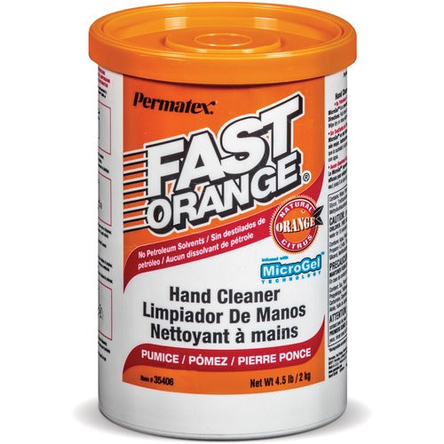 ITW Permatex Inc  Hand Cleaner, Pumice Cream, 4.5 lb, 6/CT, Orange