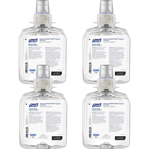 Gojo  Soap Refills, Foam, f/CS4 Dispenser, 1250ml, 4/CT, Clear-GOJ511204