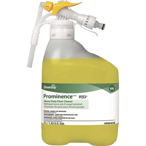 Diversey Care  Floor Cleaner, Hvy-Dty, Pro, No-Rinse, Citrus, 5L, Yellow-DVO94996458