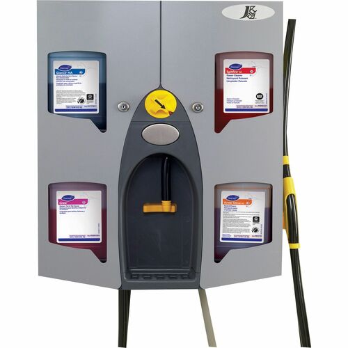 Diversey Care  Dispensing System, J-Fill, Wall-Mounted, 4-Solution Cap, GY-DVOD3754220