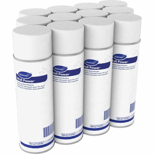 Diversey Care  Cleaner, f/Walls, Foaming, Aerosol, 20oz, 12/CT, Yellow-DVO95401786