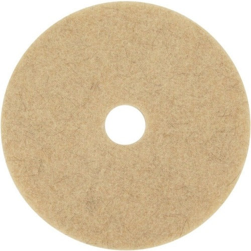 3M  Floor Pad, 3500, f/Burnishing, 27" Dia, 5/CT, Tan