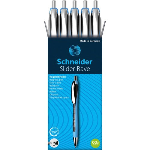 Rediform  Pen, Ballpoint, Rave, 1.4mm Point, 5/PK, Black