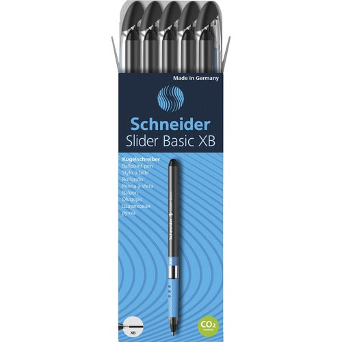 Rediform  Pen, Ballpoint, Slider Basic, 1.4mm Point, 10/PK, Black