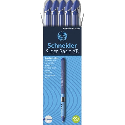 Rediform  Pen, Ballpoint, Slider Basic, 1.4mm Point, 10/PK, Blue