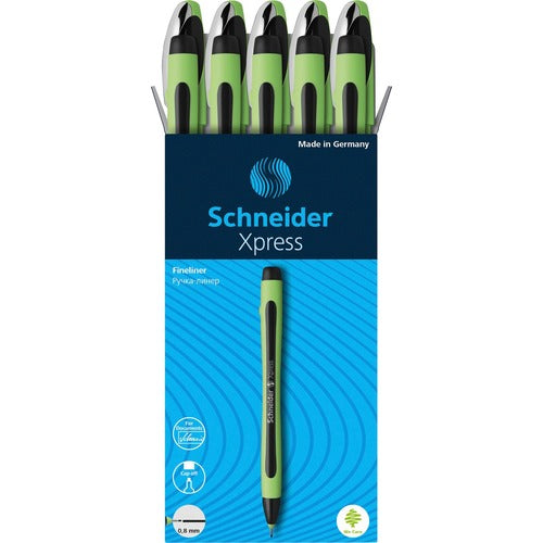 Rediform  Pen, Fineliner, Xpress, 0.8mm Fiber Point, 10/PK, Black