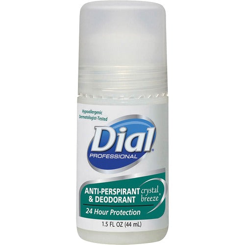 Dial Corporation  Antiperspirant/Deodorant Roll-On, 24-hour, 1.5oz, Clear