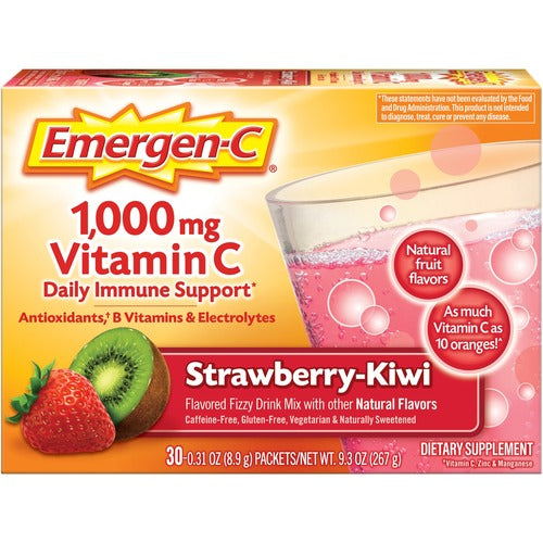 Glaxosmith Kline Cnsmr Hlth  Dietary Supplement, Strawberry Kiwi, 0.31 oz, 30/PK, Pink-GKC30319