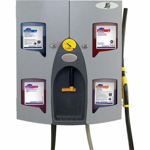 Diversey Care  Dispenser,f/2.5L Chemicals,w/Hose,4 Compartments,GY-DVOD3764735