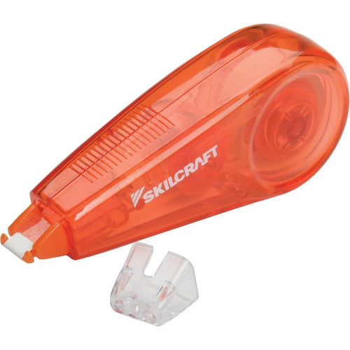 SKILCRAFT  Correction Tape, w/Mini Dispenser, 1/5"x236", White