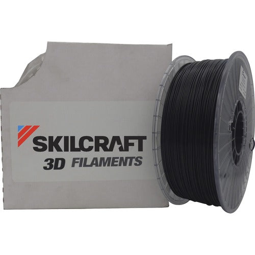 SKILCRAFT  Filament, Nylon, f/3D Printer, 1.75mm, 1kg, Black