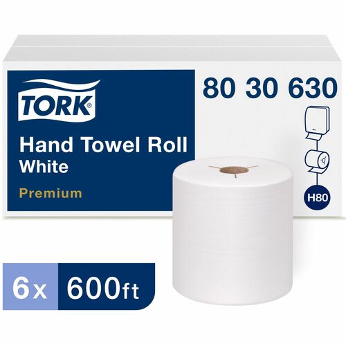 TORK  Hand Towel Roll, f/Dispensers, 6 RL/CT, WE