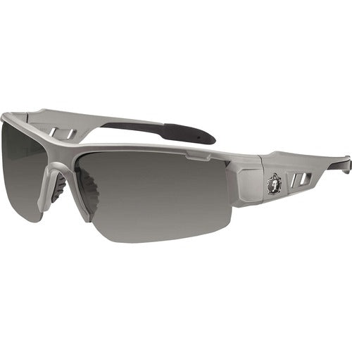Ergodyne  Safety Glasses,1/2-Blade,Anti-fog Smoke Lens/Matte GY Frame-EGO52133