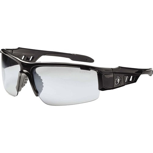 Ergodyne  Safety Glasses,1/2-Blade,Indoor/Outdoor Lens/Black Frame-EGO52080